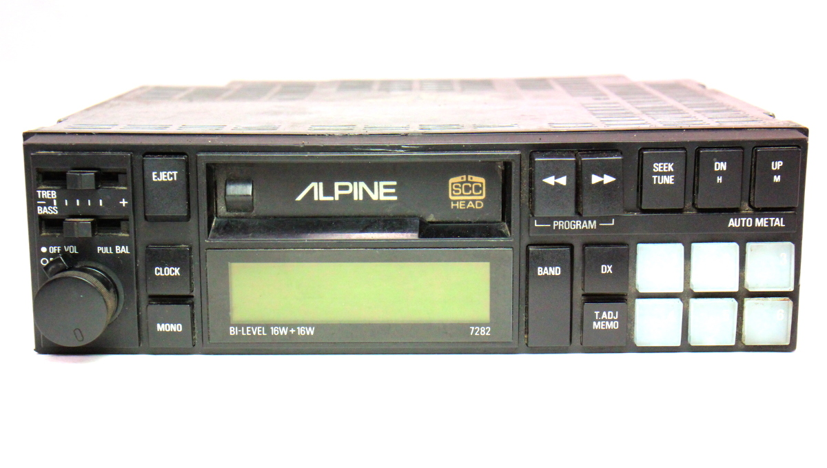 Alpine 7282 Old School Vintage Tape Deck Player Car Radio Head Unit