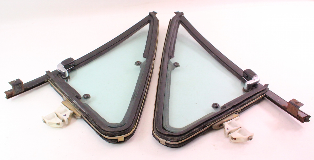 Bolt Thru Vent Quarter Window Door Glass & Seal 7584 VW Rabbit Pickup
