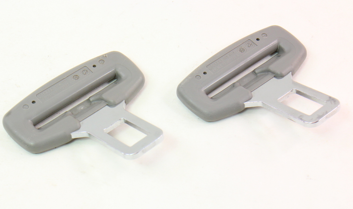 Set of 2 Male Seat Belt Seatbelt Buckle Clip VW Jetta Golf GTI Touareg