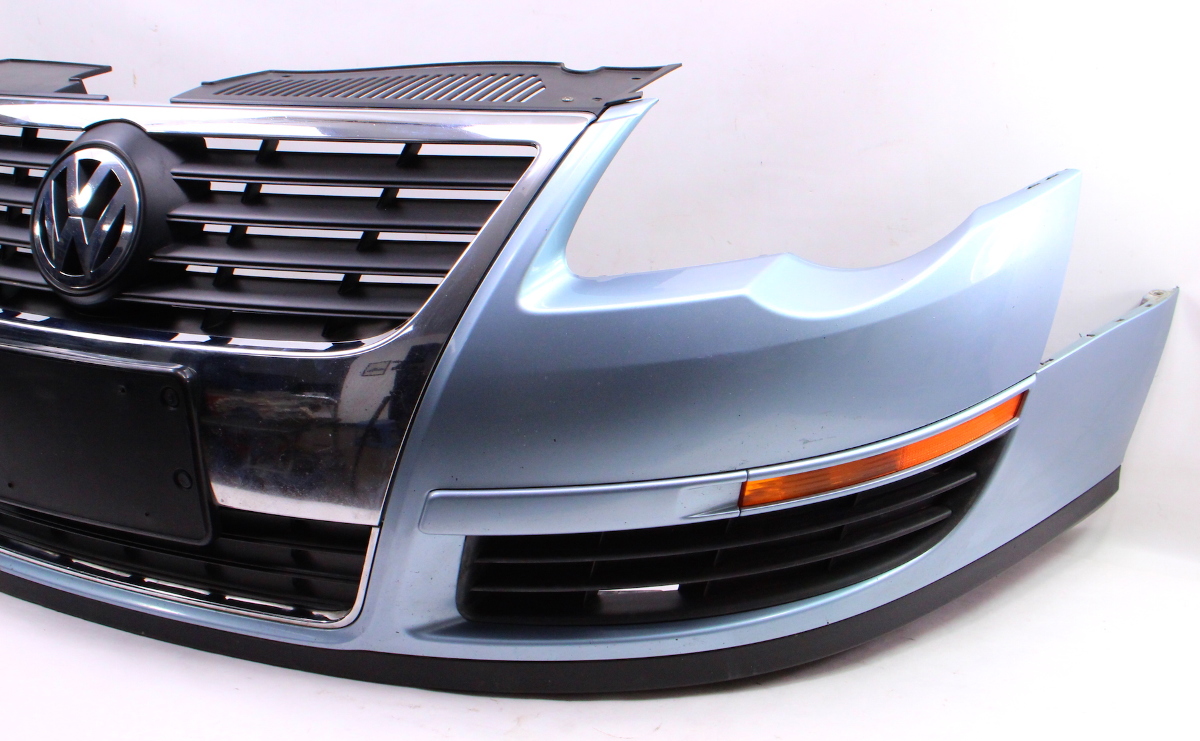 Genuine Front Bumper Cover 0610 VW Passat B6 LB5M Arctic Blue 3C0