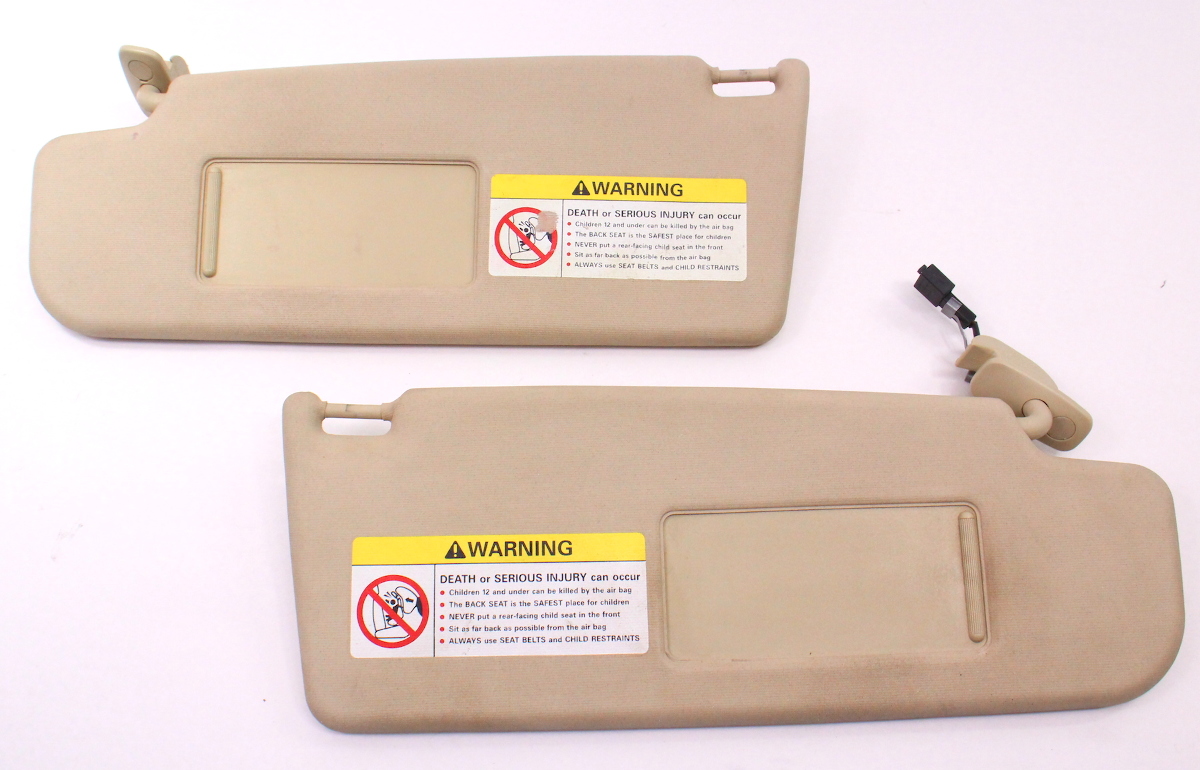 Sunvisor Sun Visor Set 9905 VW Jetta Golf GTI MK4 Passat B5 Beetle