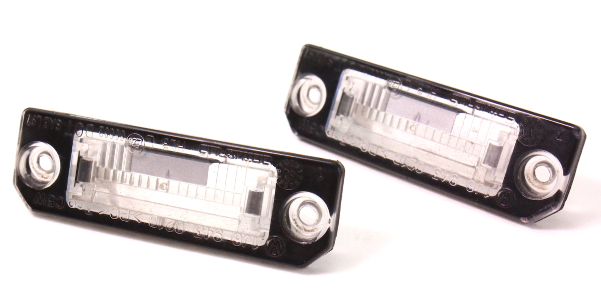Rear License Plate Light Lamps Lens VW Passat B6 Jetta GTI Mk5 1J6