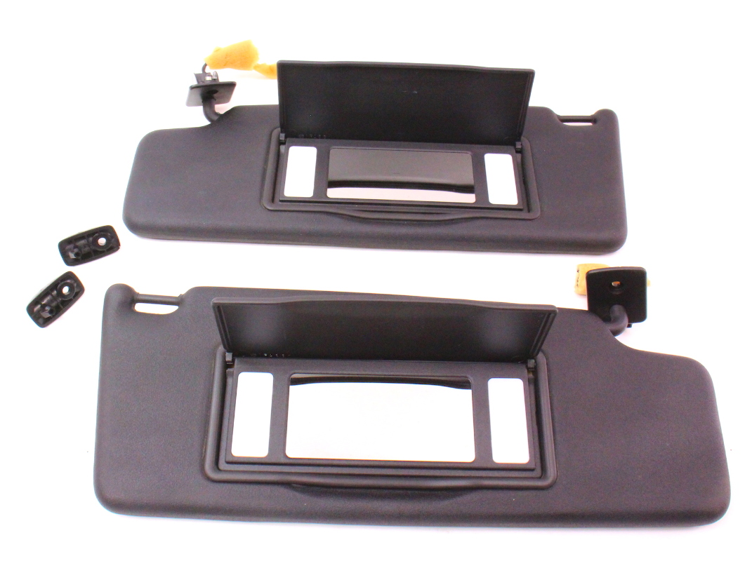Black Sunvisors Sun Visors Set 9502 VW Cabrio MK3 Jetta Golf GTI Genuine