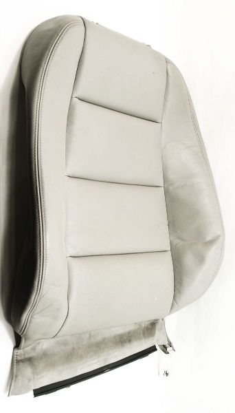RH Front Seat Back Rest Backrest Cover 02-05 Audi A4 Gray Leather - Genuine