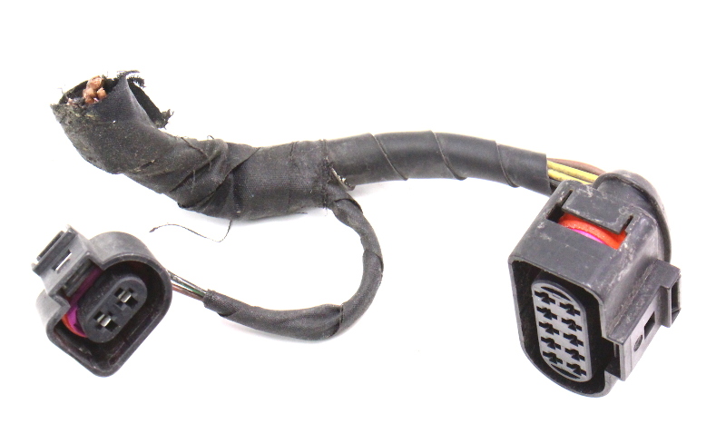 RH Headlight Lamp Plug Pigtail Wiring 04-06 VW Phaeton V8 / W12 - 1J0