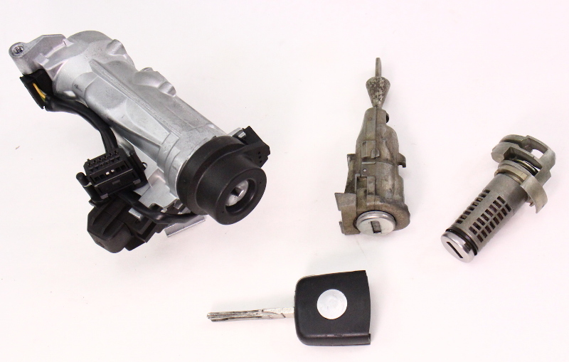 Lock Key Set Ignition Door Cylinder 0510 VW Jetta MK5 Genuine 1K0