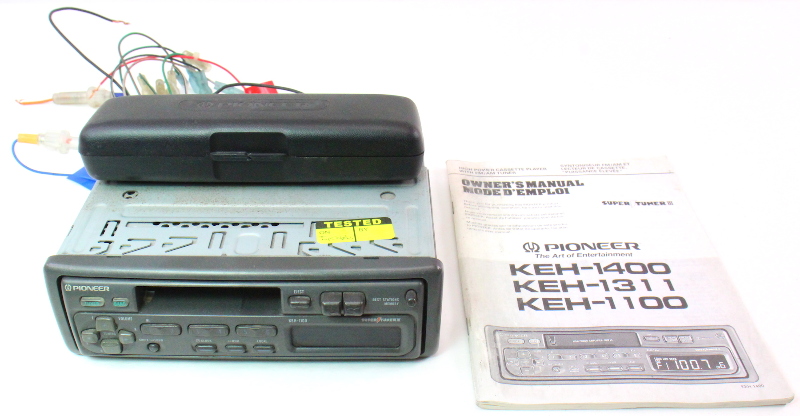 1995 Pioneer KEH-1100 Vintage Tape Player Car Radio Head ... audi b3 b4 stereo wiring 