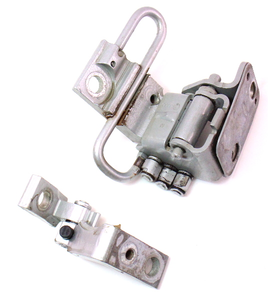 Driver Front Door Hinges 02-08 Audi A4 S4 B6 B7 - LY7W Silver - 8E0 831