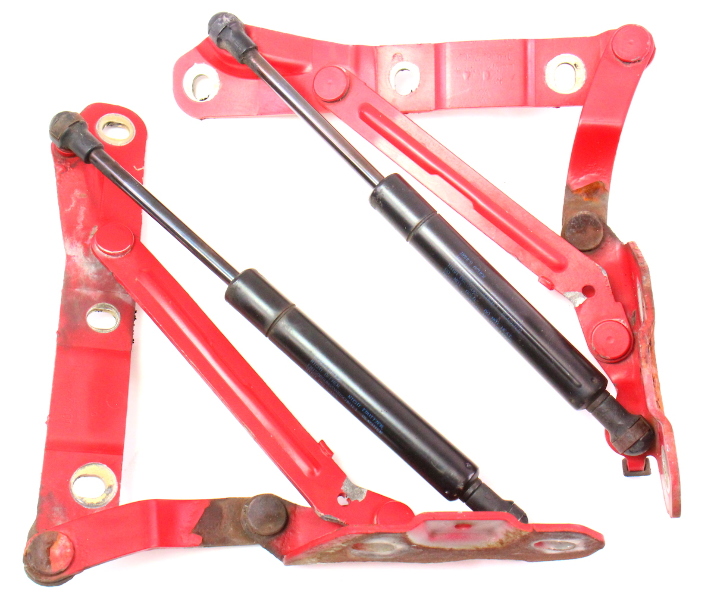 Trunk Hinges & Shocks Lift Struts 93-99 VW Jetta MK3 LY3D Tornado Red - Genuine