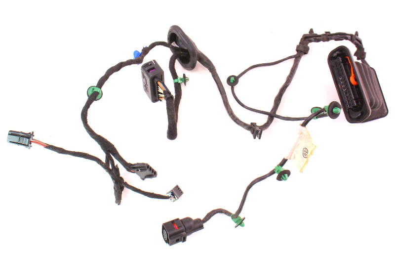 LH Rear Door Wiring Harness 0609 VW Rabbit GTI Mk5 4 Door Genuine