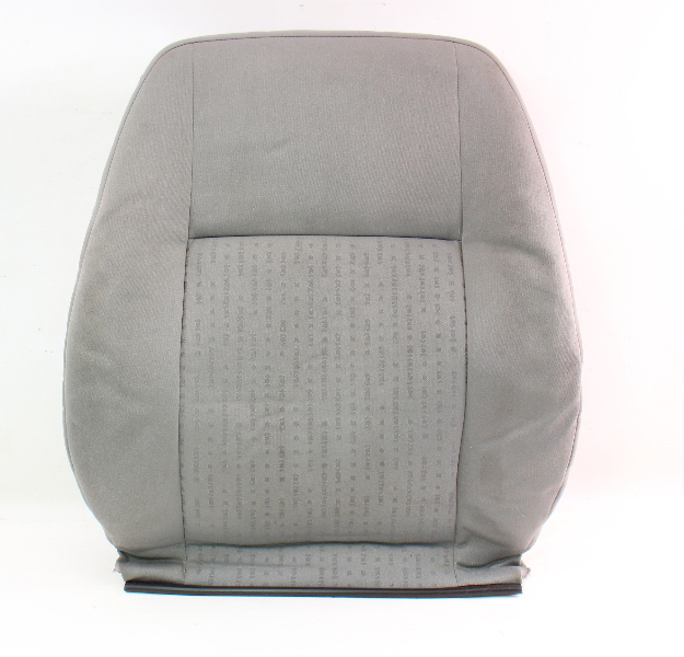 RH Front Seat Back Rest & Cover 02-05 VW Jetta Golf MK4 Grey Cloth - Genuine