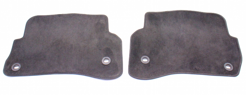 Rear Floor Mat Carpets 01-05 VW Passat B5.5 Charcoal - Genuine - 3B1