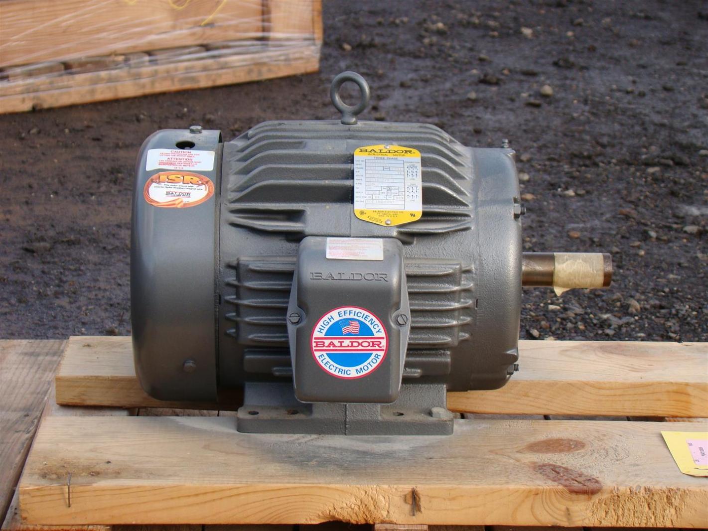 Baldor Industrial Motor 71/2HP 230/460V 18.2/9.1A 3450RPM PH3