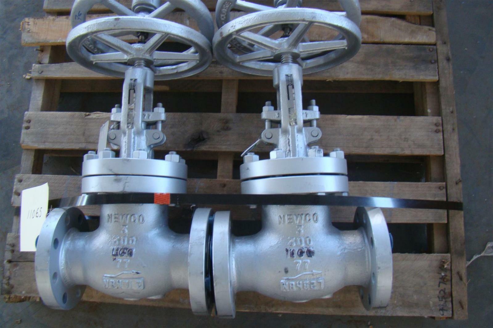(4) NEWCO CLASS 300 3" GATE VALVE N84627