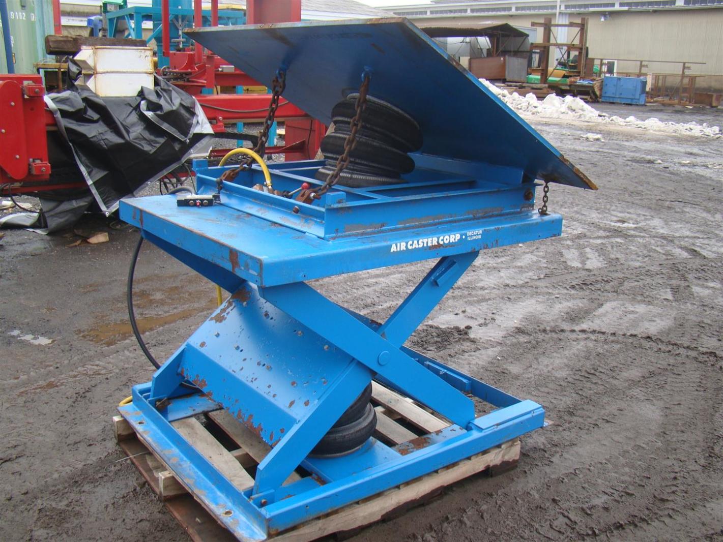 AIR CASTER CORP AIR LIFT/TILT TABLE MODEL 101503 4000LB CAPACITY 40x52