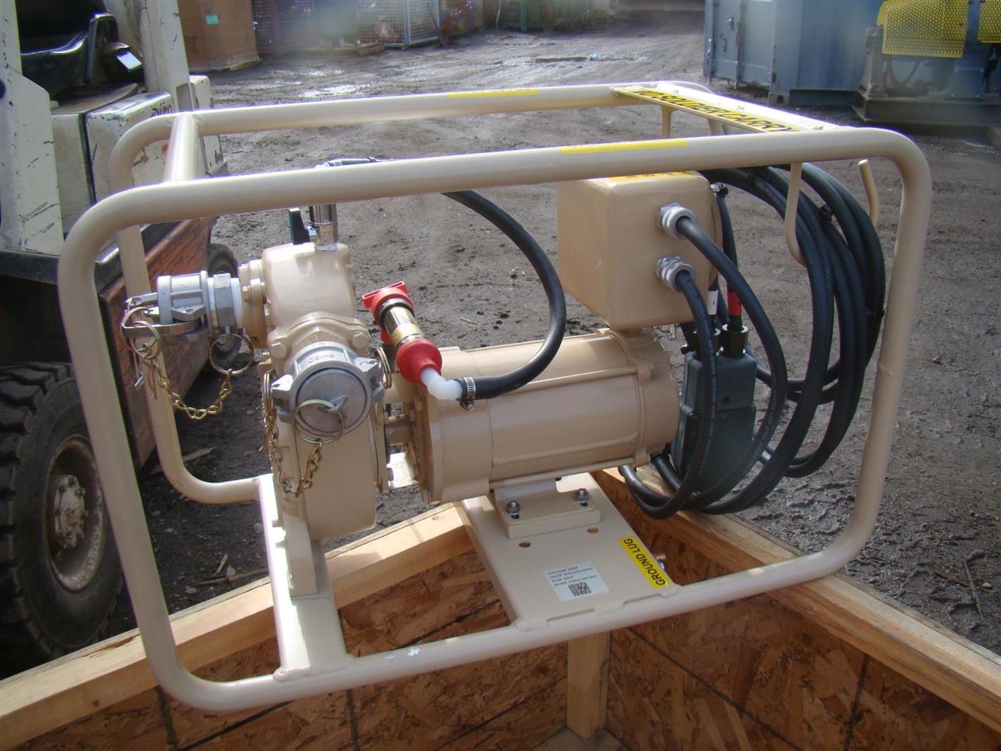 OHLER Electric CENTRIFUGAL FUEL TRANSFER PUMP UNIT & HOSE 24vDC 30A 3