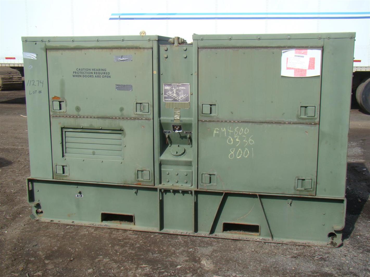 100kw Military Generator 3Phase Genset 120/208/240/416v CAT 6Cyl