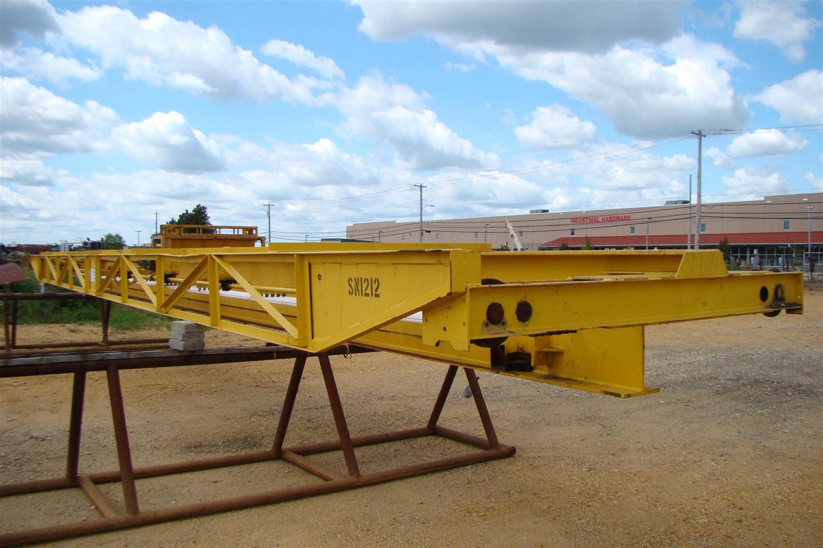 Anchor 10 TON Bridge Crane 45' Top Running & ShawBox 460v 3PH Overhead