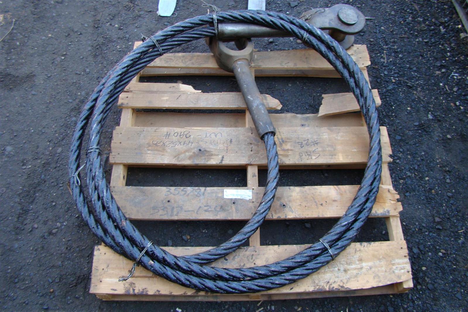 Schramm Drilling Rig CABLE ASY 1.75 X 434" LG. Clevis Both Ends