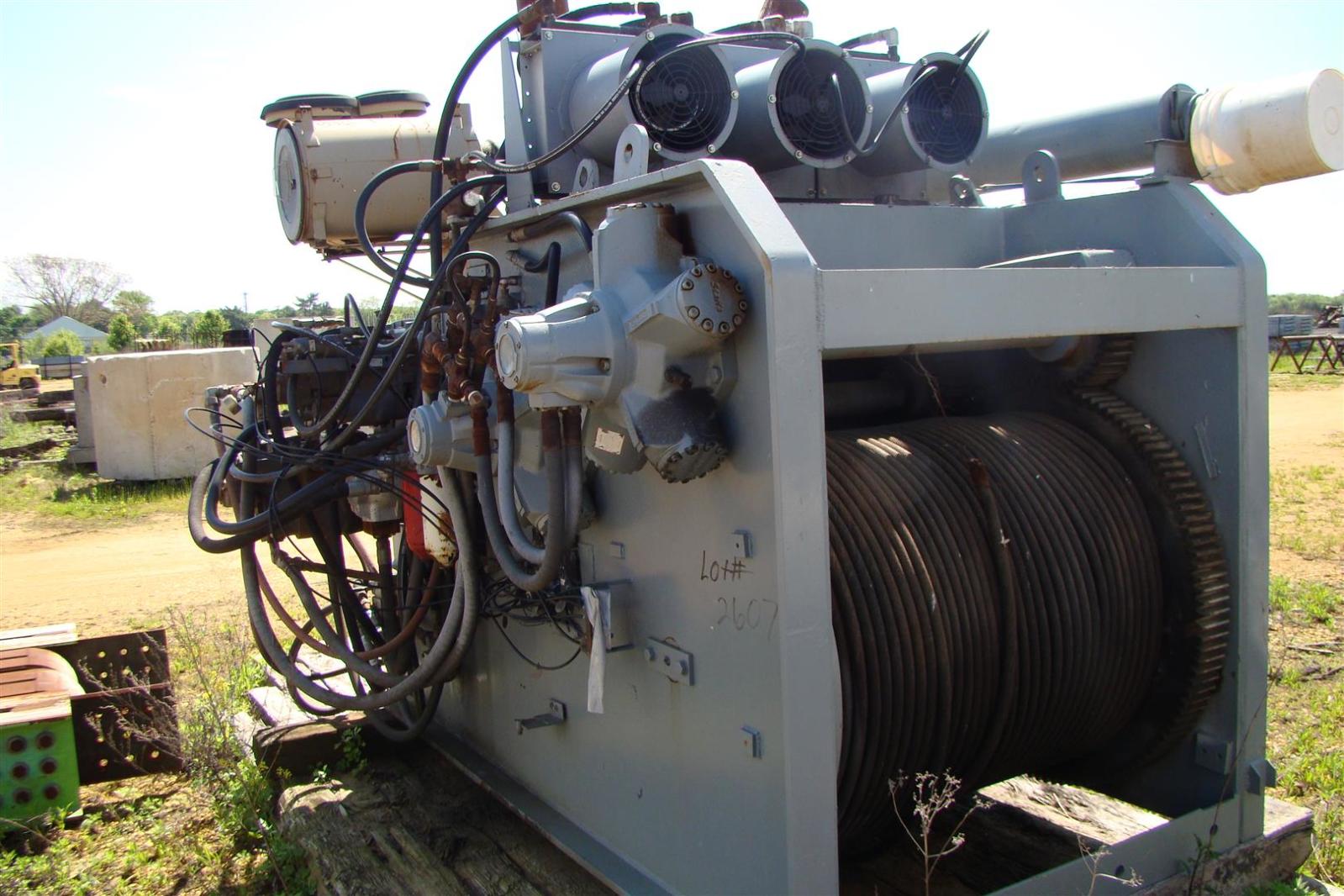 FAVCO 760 Tower Crane Hoist Winch Unit, Cummins KTA19P600 470HP Turbo Diesel eBay