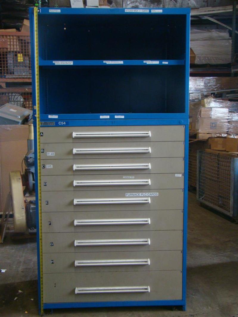 Vidmar 9Drawer Tool Chest 59"x 45" 273/4" Deep, with Top Shelf