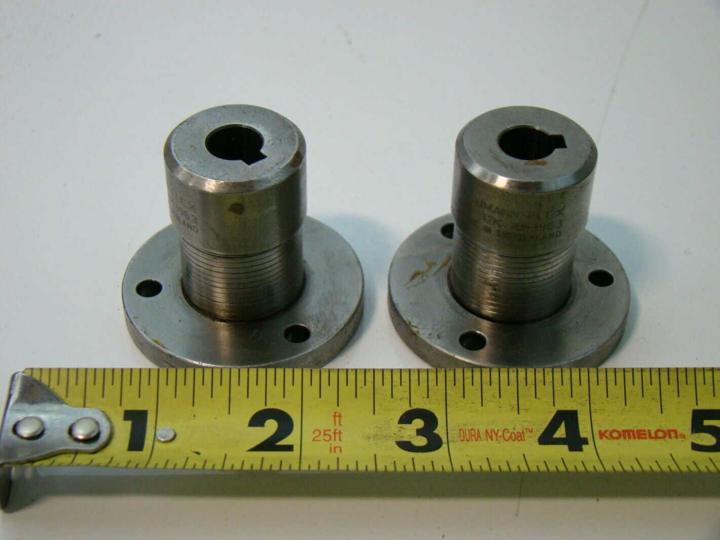 (2) Baumann Flex Couplings Flange Base 12K 3053963 eBay
