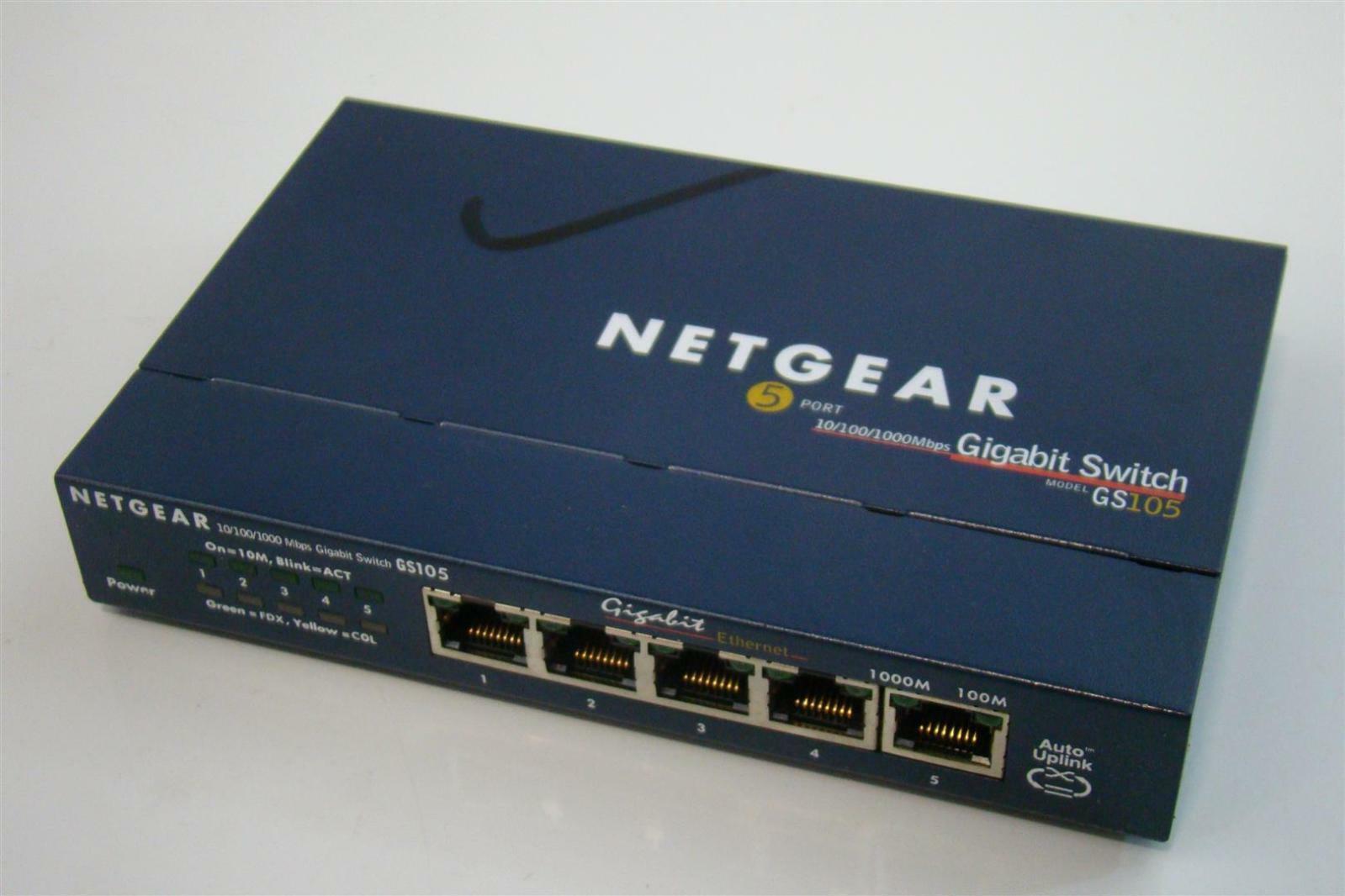 Netgear Gigabit Switch 5 port GS105 606449029697 eBay