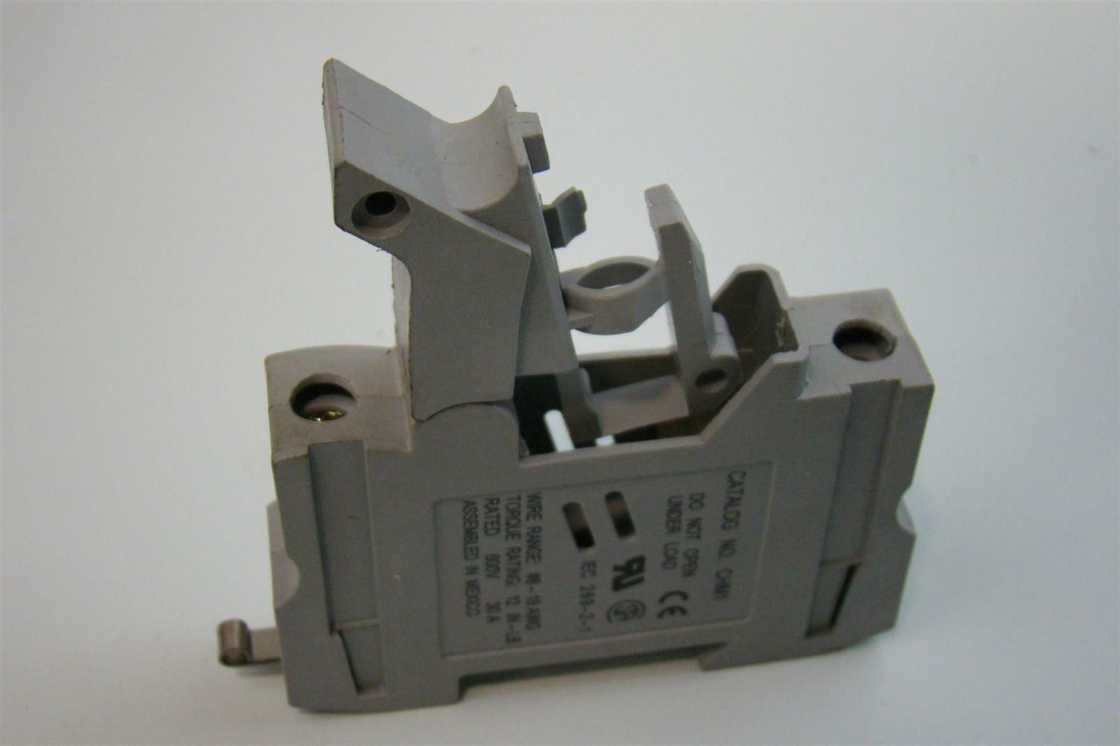 BUSS DIN Rail Mount Fuse Block 600V 30A CHM1