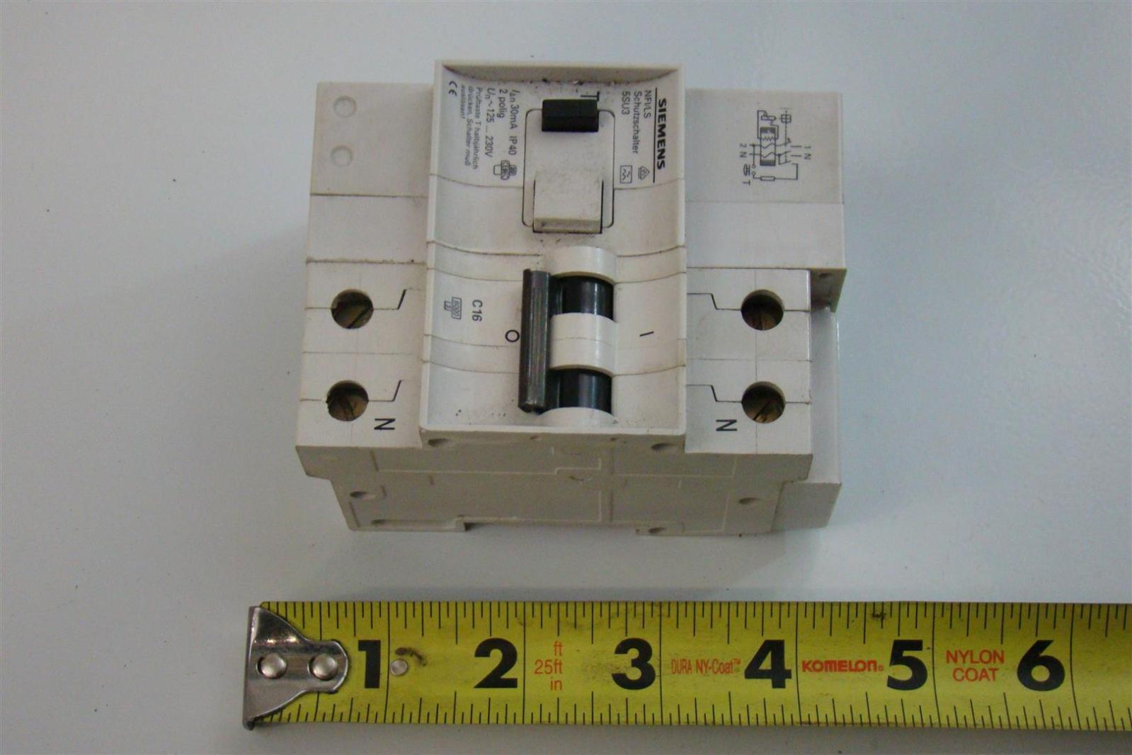Siemens DIN Rail Breaker 16A 2 POLE 230v 5SU3 eBay