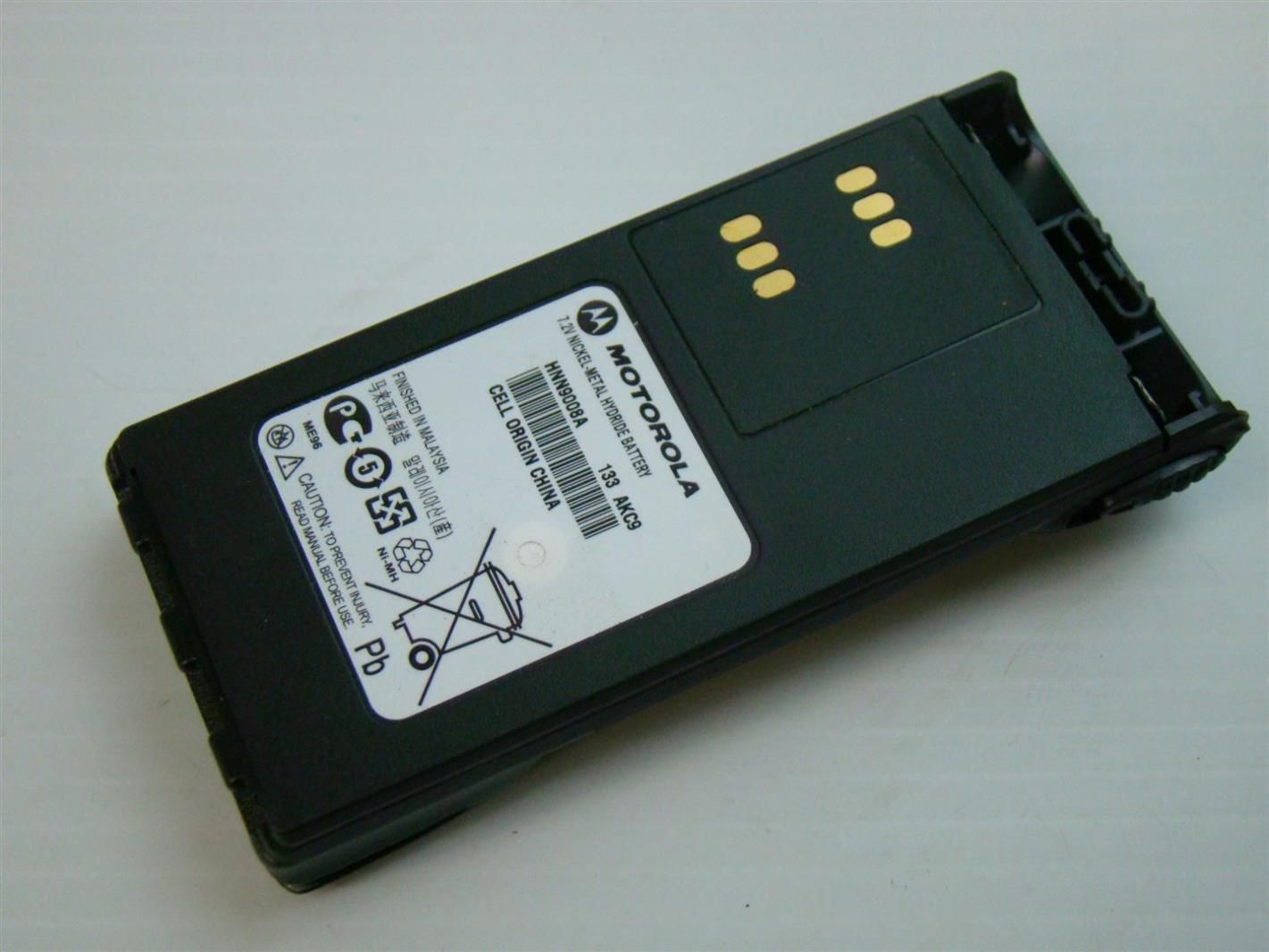 Motorola 7.2V Nickel Metal Hydride Battery 133AKC9 HNN9008A | eBay