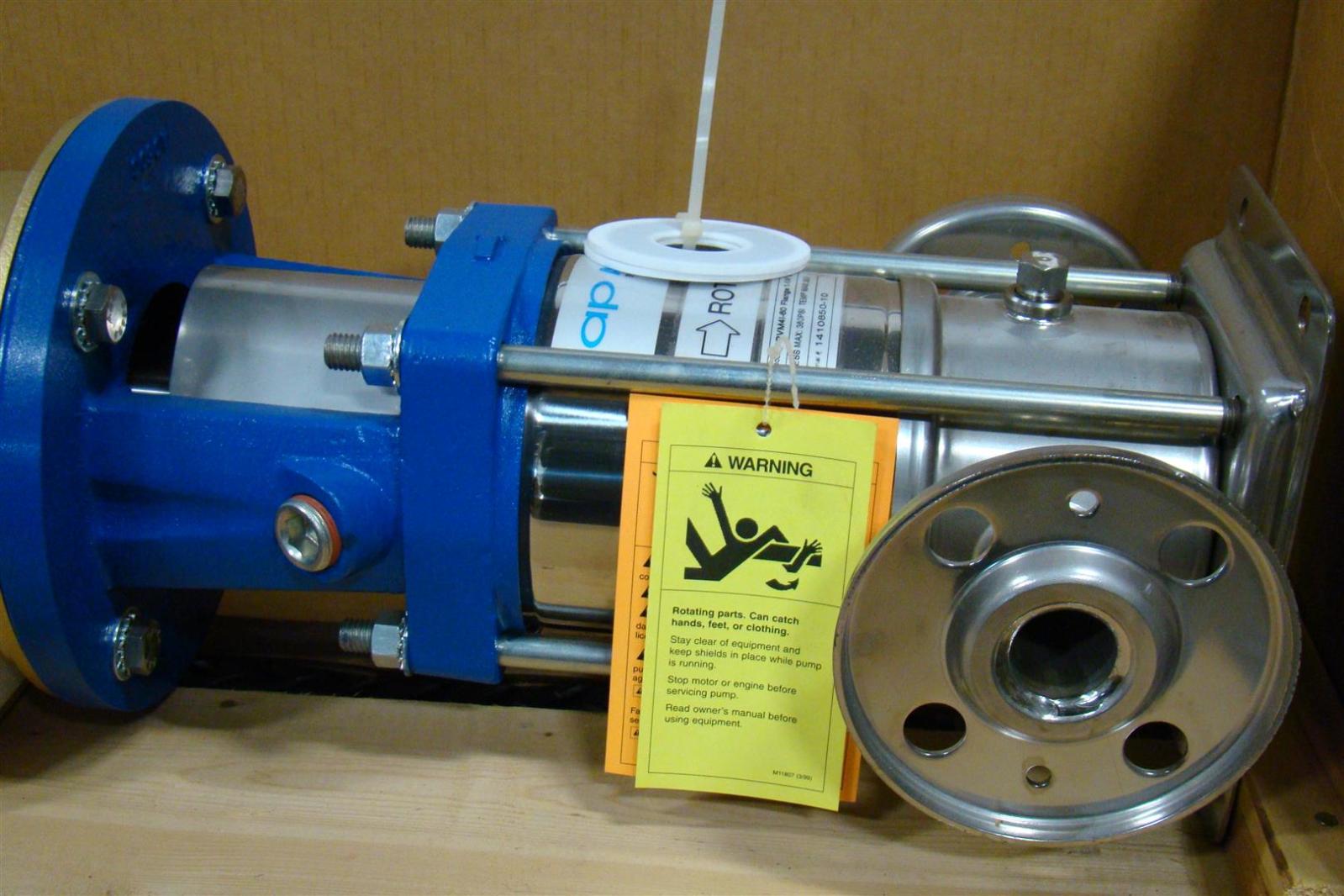 AP Aurora Pentair Water Stainless Pump PVM4I60 11/4" 3HP Baldor Super