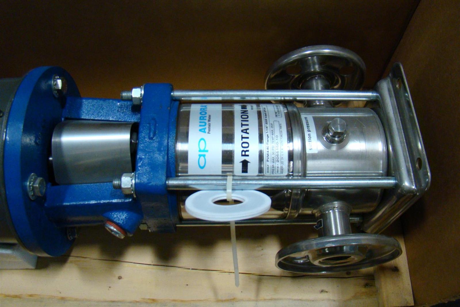 AP Aurora Pentair Water Stainless Pump PVM4I60 11/4" 3HP Baldor