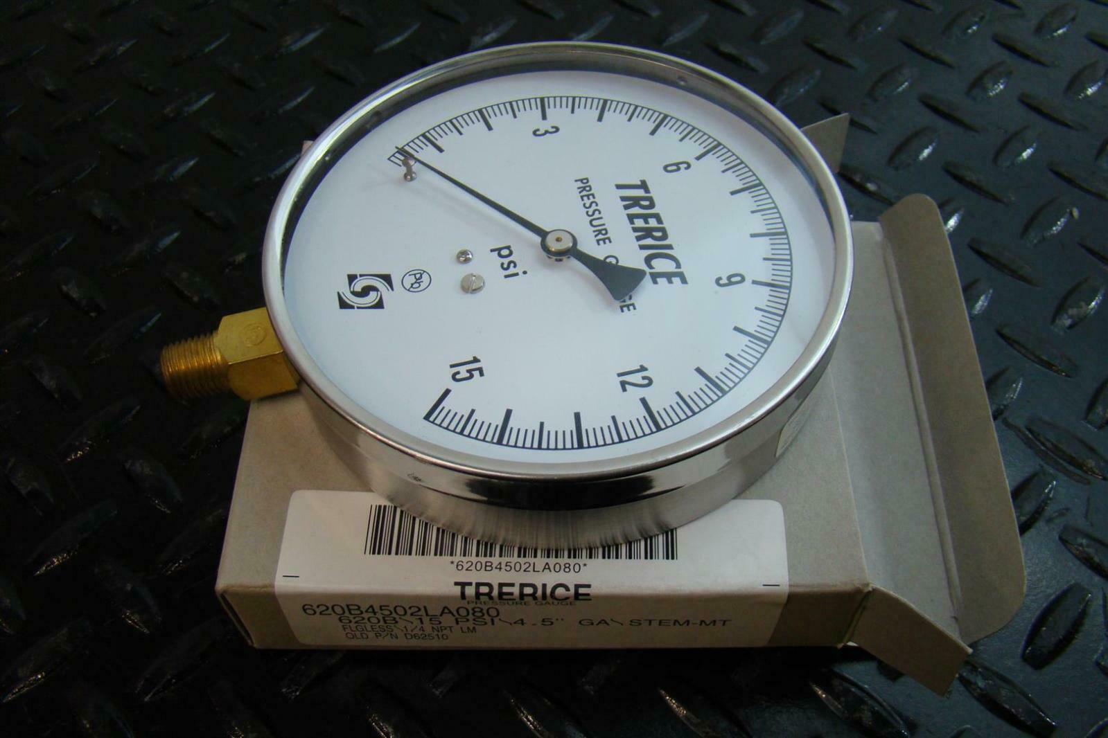Trerice Pressure Gauge 620B4502LA080 eBay