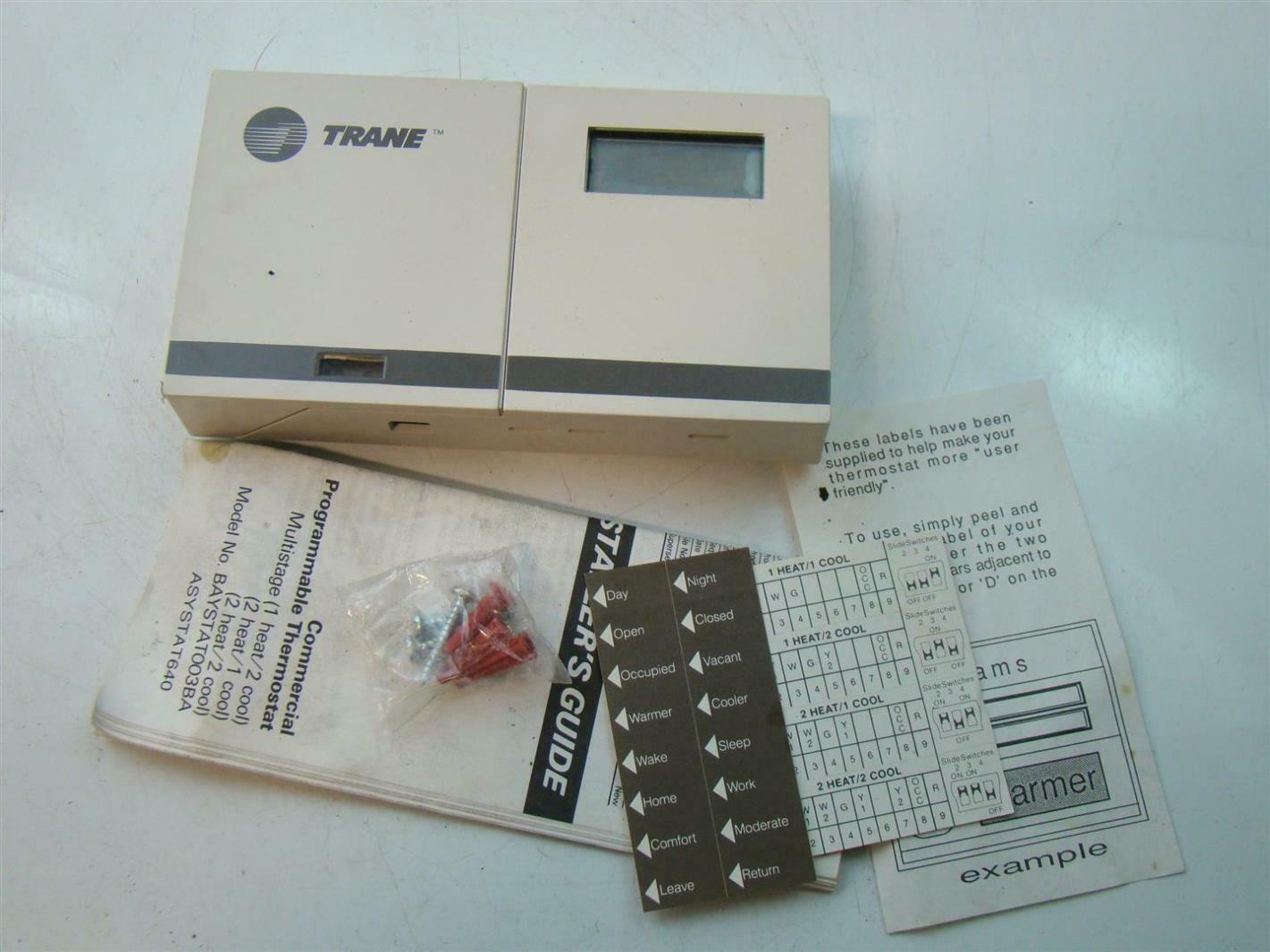 Trane Commercial Programmable Thermostat BAYSTATOO3BA 9409 eBay