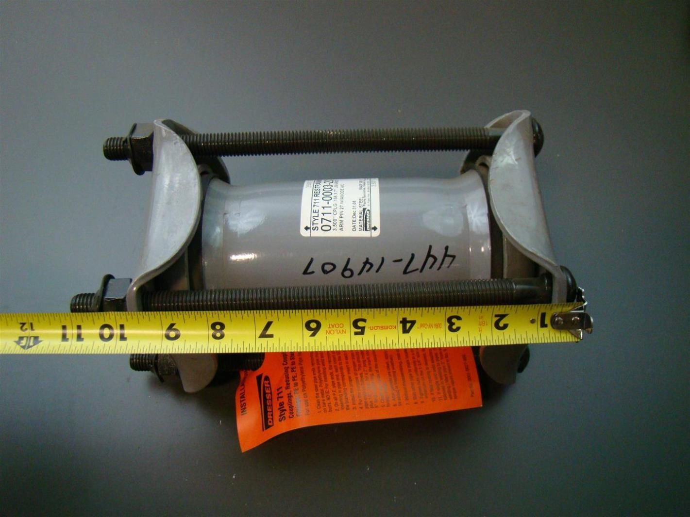 Dresser Style 711 Restraining PosiHold Coupling 3.500" 156x7" 0711
