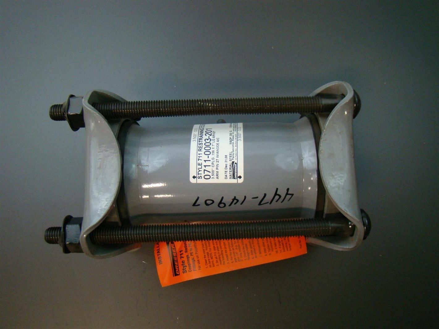 Dresser Style 711 Restraining PosiHold Coupling 3.500" 156x7" 0711