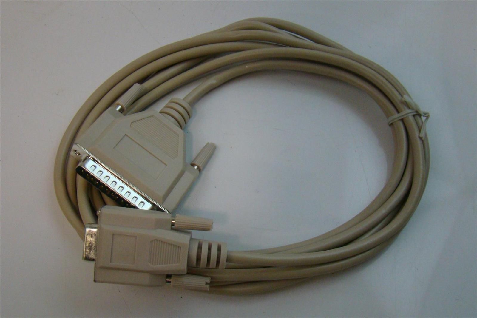 Hayes Cable 10ft Modem Null Modem StraightThru Data Cable DB9, DB25
