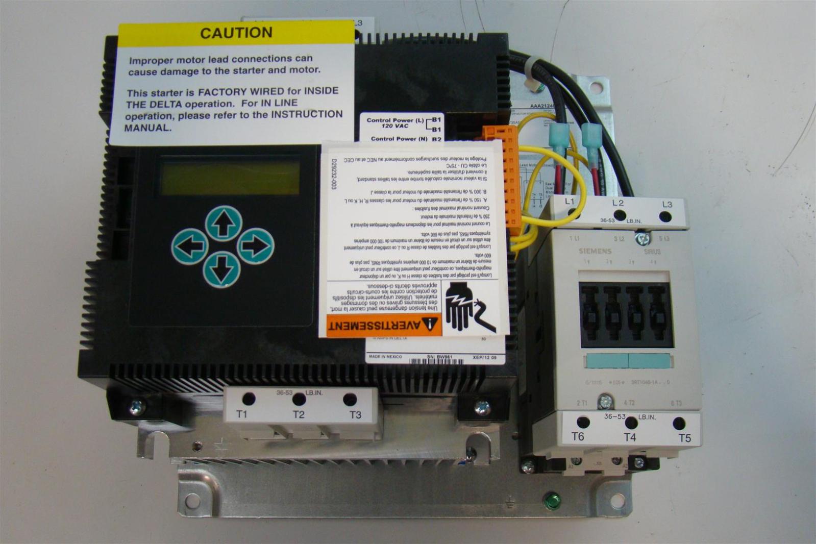 Siemens Elevator Starter AC Semiconductor Motor Starter 80Amps 60/75HP