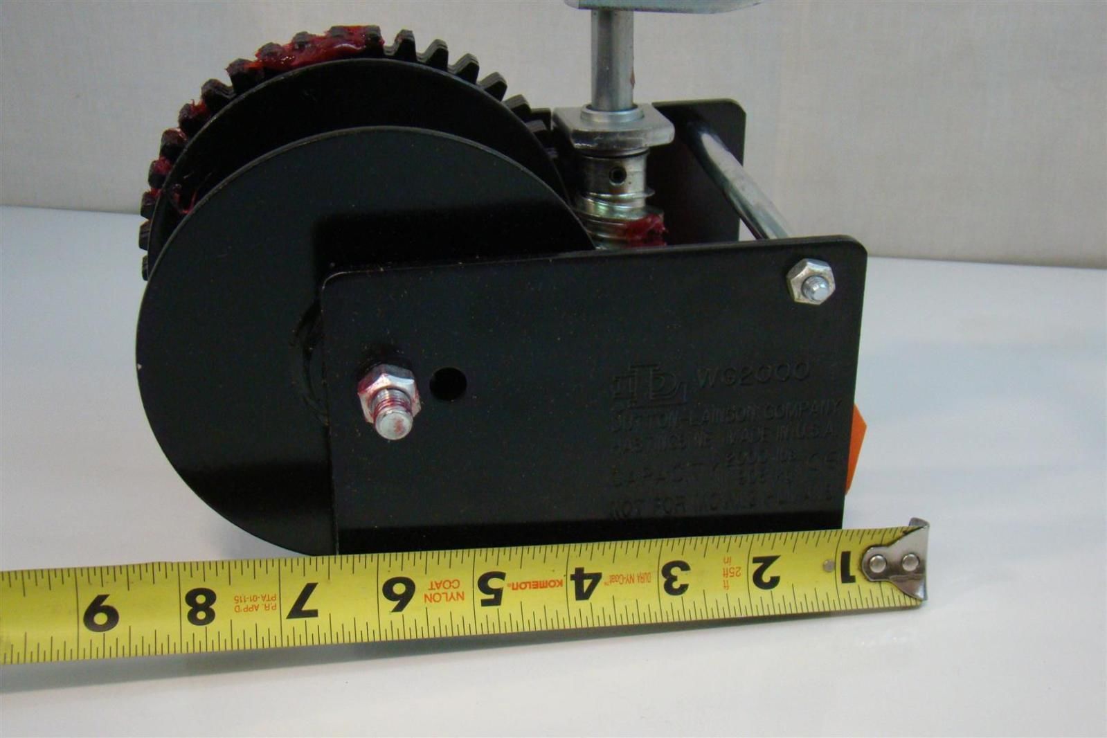 DuttonLainson Worm Gear Winch Strap Reel PBK 2000 lbs. 11002 WG2000