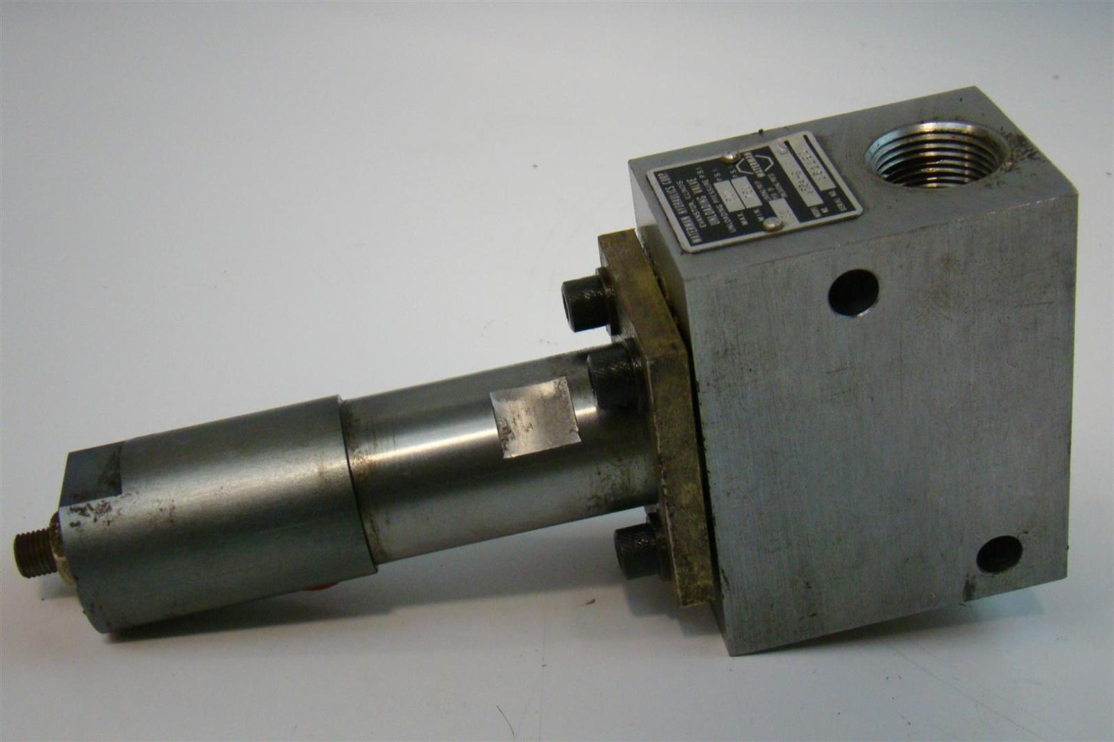 Waterman Hydraulics Corp. Unloading Valve 80 loading Pressure max