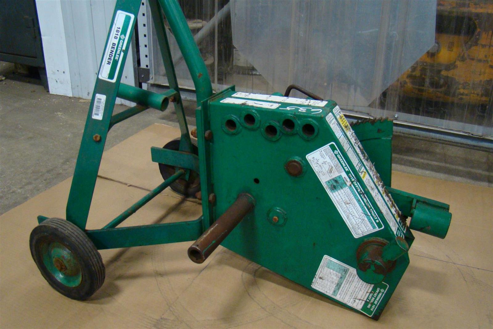 Greenlee Mechanical Conduit Bender 1818 11/4", 11/2", 2" EMT eBay