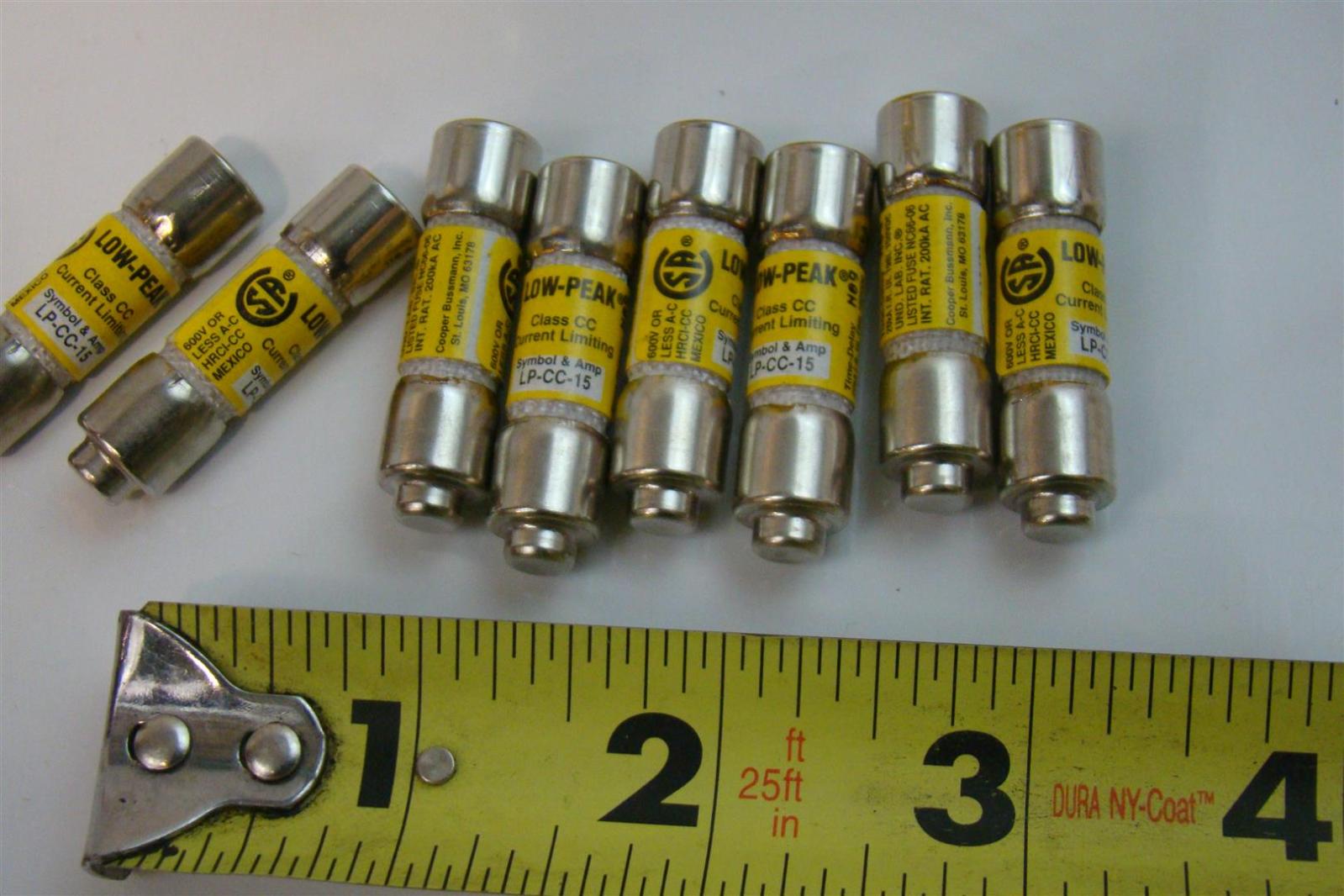 (10) Buss System 300 LowPeak Yellow Fuses Current Limiting LPCC15 eBay