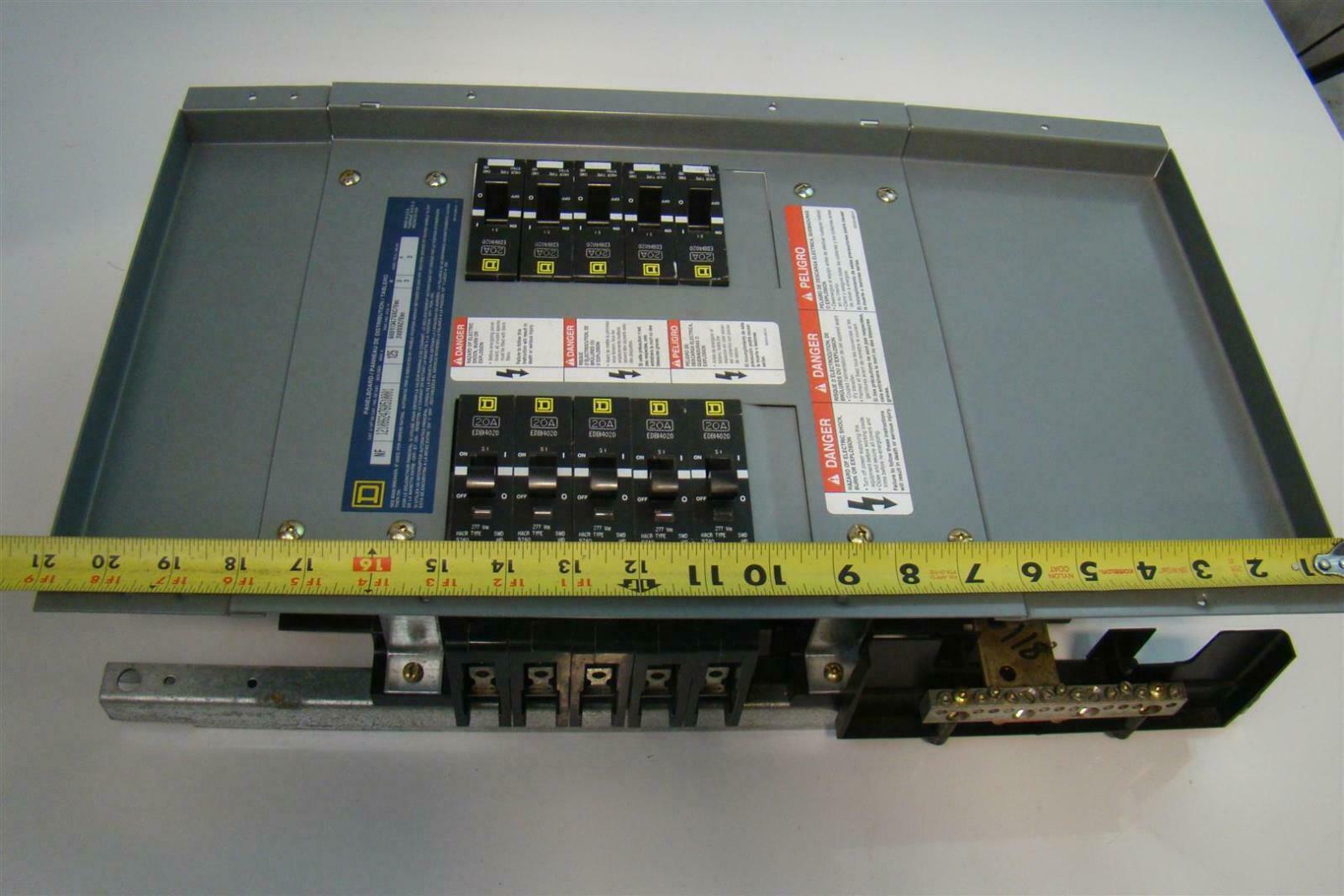 Square D 125A 240Vac NF Panel with EDB Breakers 12108624760510001 eBay