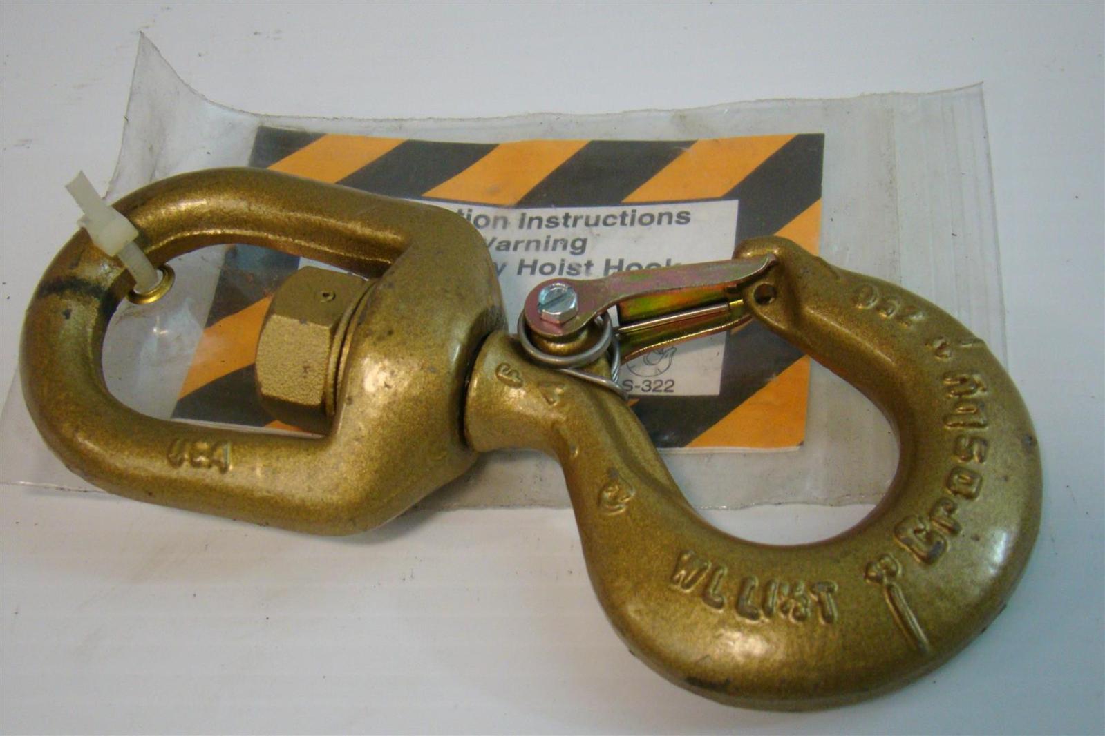 Crosby Hoist Hook ED/7 200M 6/00 0088500 eBay
