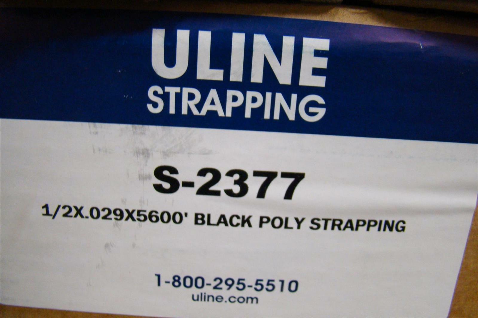 Uline 1/2X.029x5600' Black Poly Strapping S2377 eBay
