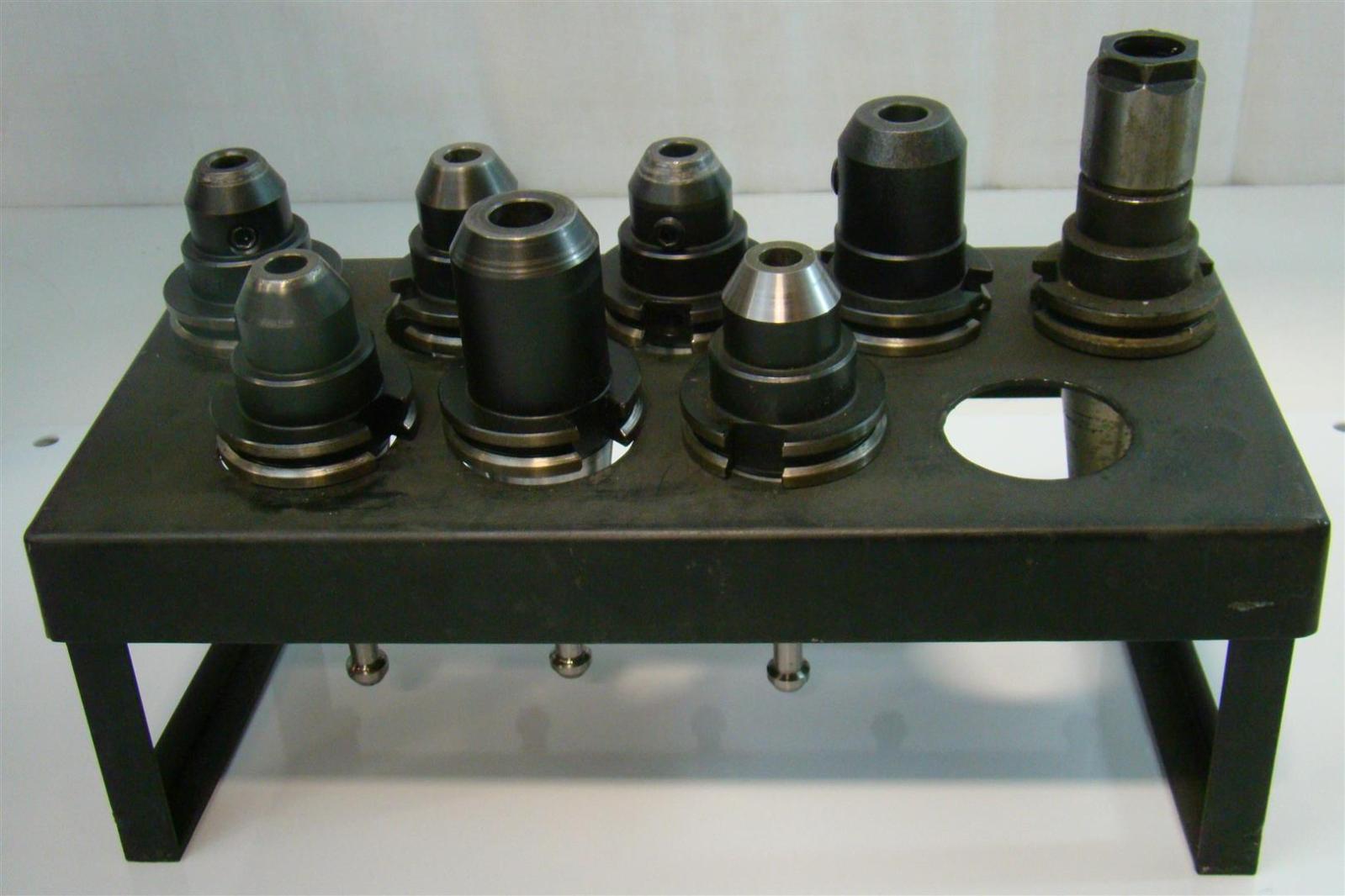 Lyndex 40 Taper CNC Tool Holder Assortment & Rack eBay