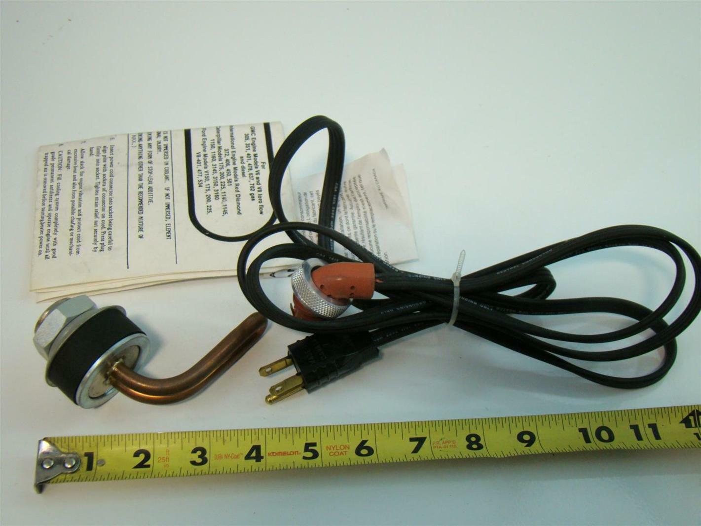 Napa Heavy Duty Block Heater 6051556 eBay