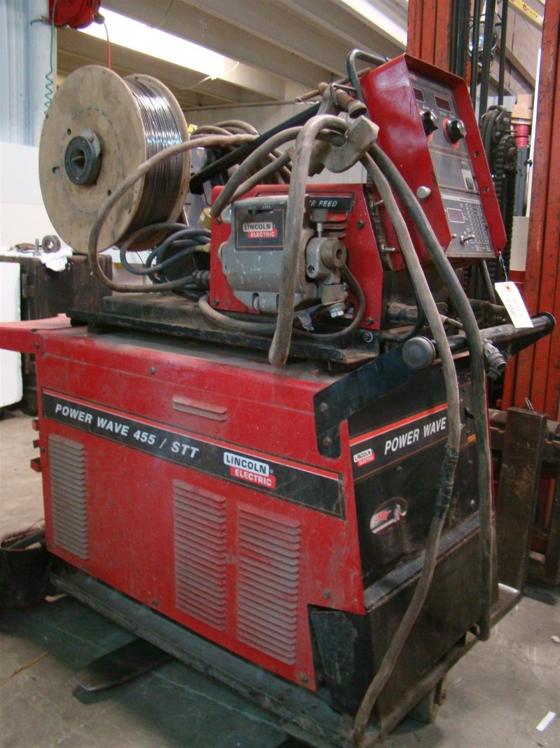 Lincoln Power Wave Advance Process Welder 455 /STT w/ Power Feed 10
