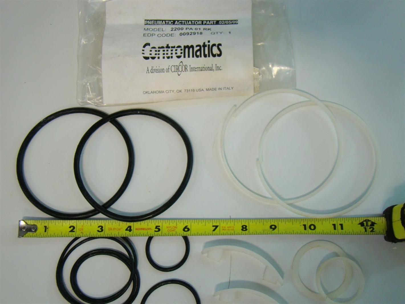 Contromatics Pneumatic Actuator Seals 0092918 2200 PA 01 RK eBay
