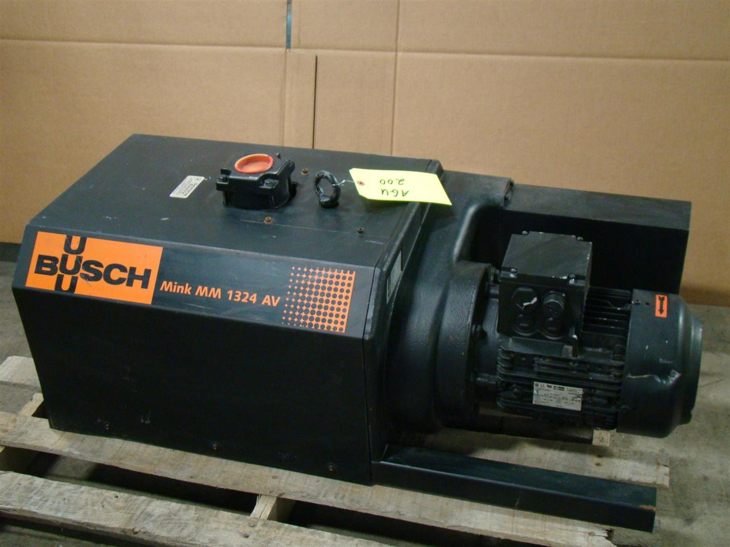 Busch Mink Vacuum Pump MM 1440/1740Rpm 1003901 U080300371 1324 AV eBay